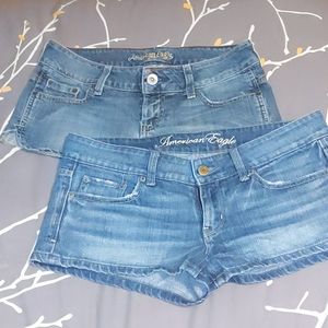AE denim shorts bundle